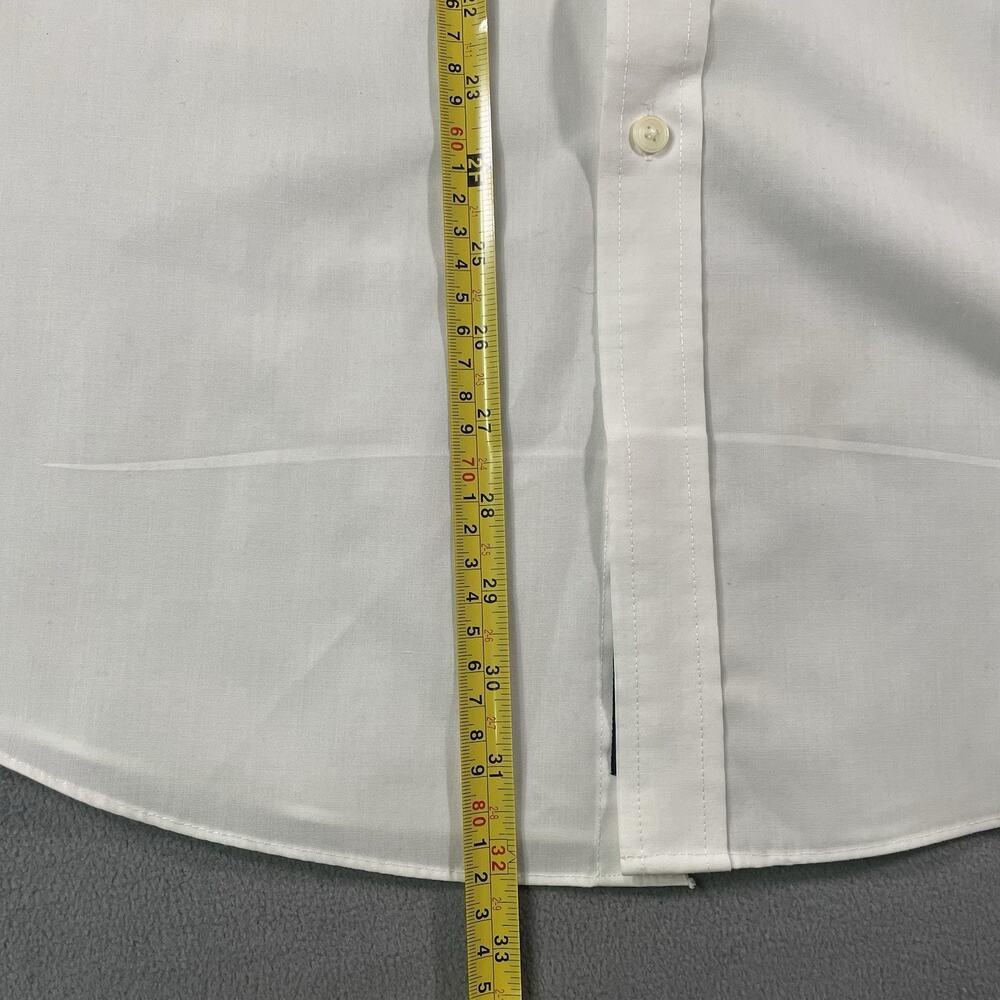 Vintage 80s Shirt Towncraft White Short Sleeve Button Front Men's 16.5 - Picture 4 of 9